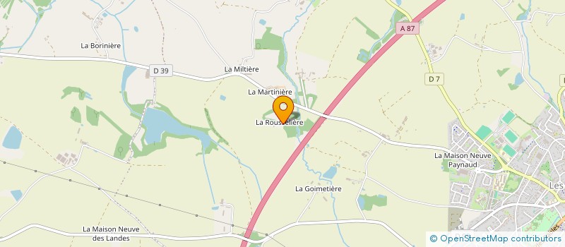 localisation de l'entreprise LA ROUSSELIERE à CHAUCHE