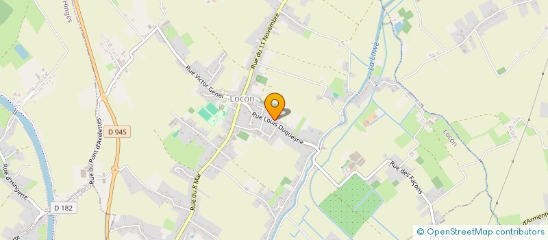 localisation de l'entreprise LA ROUSSELIERE  LOCON