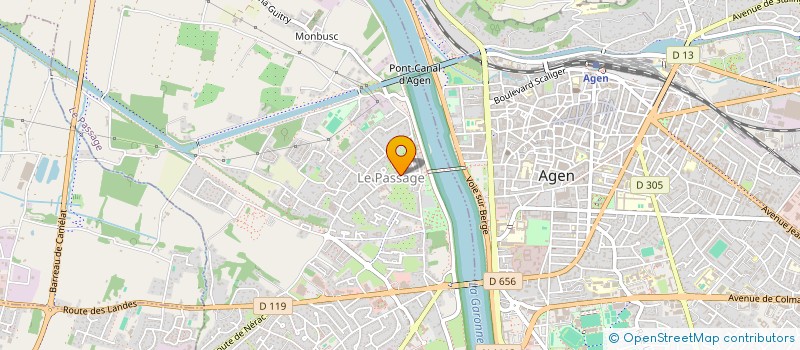 localisation de l'entreprise LA ROUSSELLE  LE PASSAGE