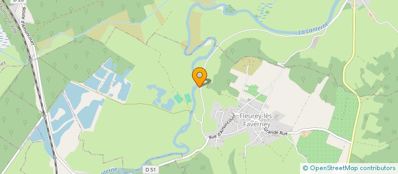 localisation de l'entreprise LA ROUSSELOTTE  FLEUREY-LES-FAVERNEY