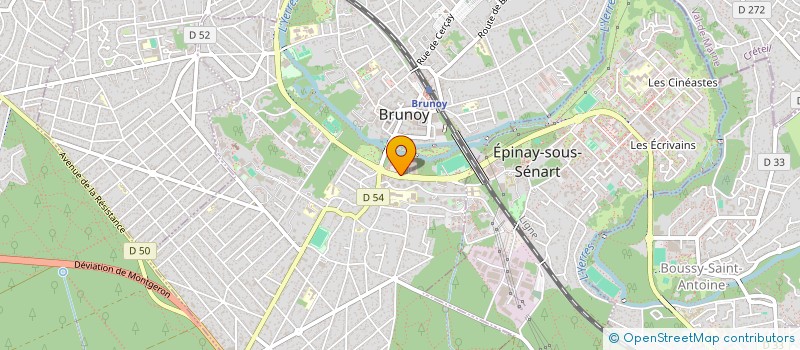 localisation de l'entreprise LA ROUTE à BRUNOY