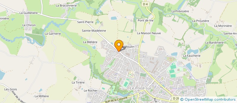 localisation de l'entreprise LA ROUTE  LE POIRE-SUR-VIE