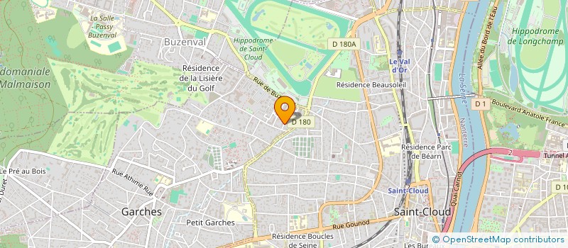 localisation de l'entreprise LA ROUTE AUX AVENTURES à GARCHES