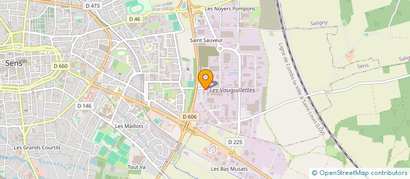 localisation de l'entreprise LA ROUTE DE L'AVENIR  SENS