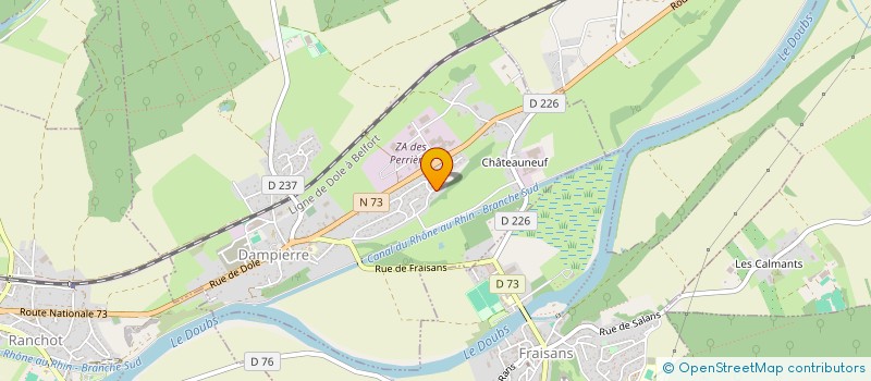 localisation de l'entreprise LA ROUTE DE L ESPOIR à DAMPIERRE