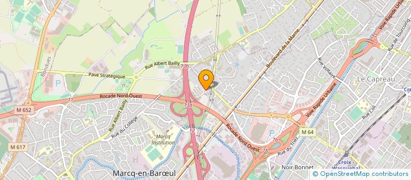 localisation de l'entreprise LA ROUTE DE LA SOIE à MARCQ-EN-BARŒUL