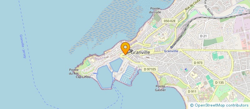 localisation de l'entreprise LA ROUTE DE LA TABLE  GRANVILLE