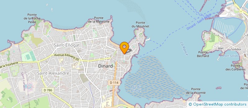 localisation de l'entreprise LA ROUTE DES INDES à DINARD
