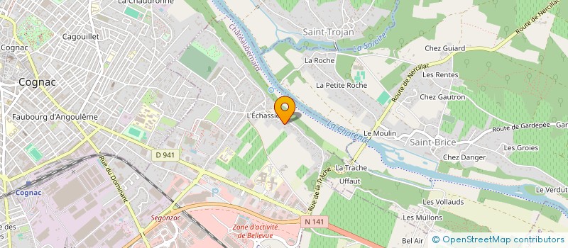 localisation de l'entreprise LA ROUTE DES LOUPS à CHATEAUBERNARD