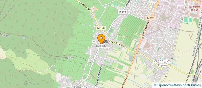 localisation de l'entreprise LA ROUTE DES PAINS  MARSANNAY-LA-COTE