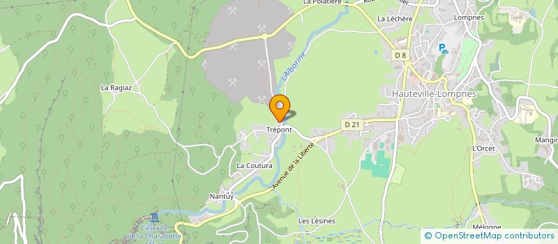 localisation de l'entreprise LA ROUTE DES SAPINS DU HAUT-BUGEY à PLATEAU D'HAUTEVILLE