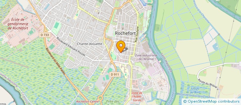 localisation de l'entreprise LA ROUTE DES SEL  ROCHEFORT