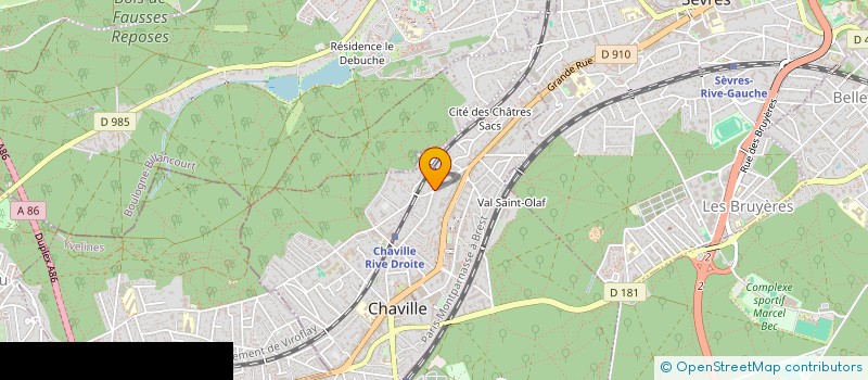 localisation de l'entreprise LA ROUTE DES VINS  CHAVILLE