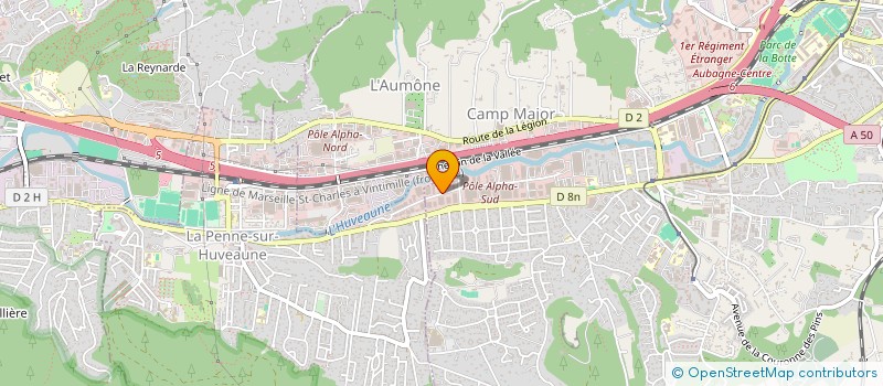 localisation de l'entreprise LA ROUTE DES VINS MARSEILLE  GEMENOS