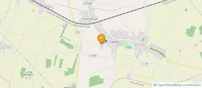 localisation de l'entreprise LA ROUTE DU BLUES  LE THOU