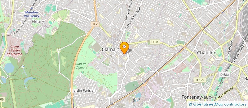 localisation de l'entreprise LA ROUTE DU BONHEUR à CLAMART