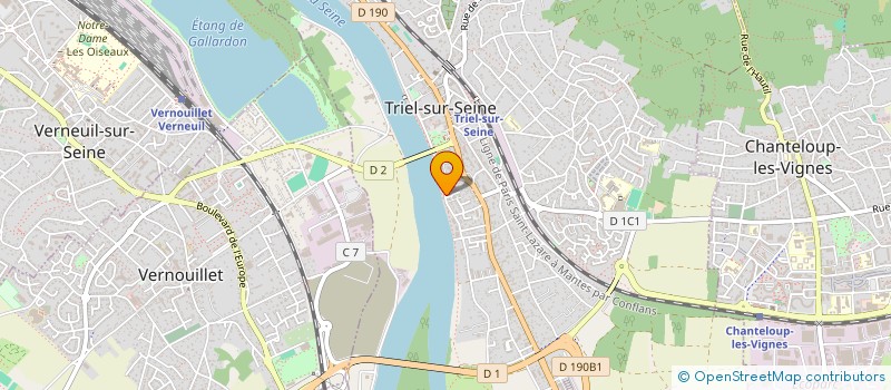 localisation de l'entreprise LA ROUTE DU CACAO à TRIEL-SUR-SEINE
