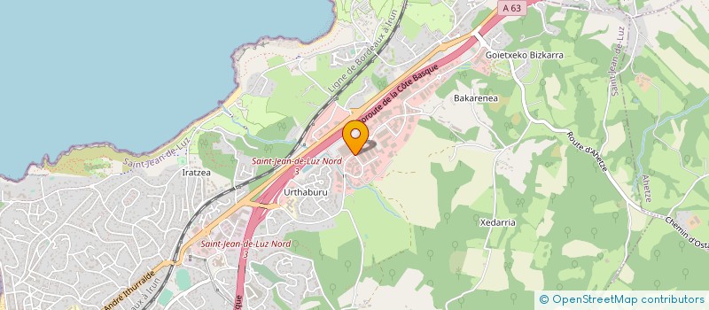 localisation de l'entreprise LA ROUTE DU CHANVRE à SAINT-JEAN-DE-LUZ