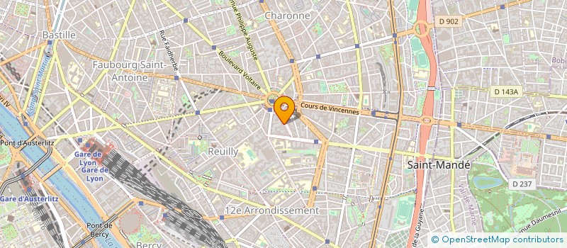 localisation de l'entreprise LA ROUTE DU SUCRE à PARIS