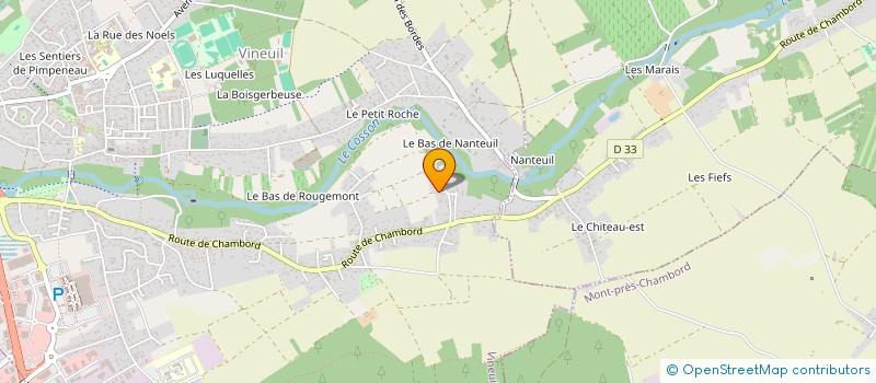 localisation de l'entreprise LA ROUTE EST BELLE  VINEUIL