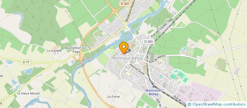 localisation de l'entreprise LA ROUTIERE LOISEAU à MONTREUIL-BELLAY