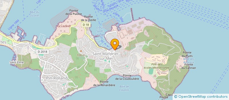 localisation de l'entreprise LA ROUVE  SAINT-MANDRIER-SUR-MER