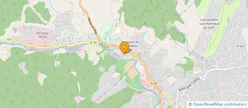 localisation de l'entreprise LA ROUVIERE à SAINTE-MAXIME