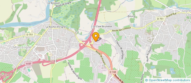 localisation de l'entreprise LA ROYA  SAINT-MELAINE-SUR-AUBANCE