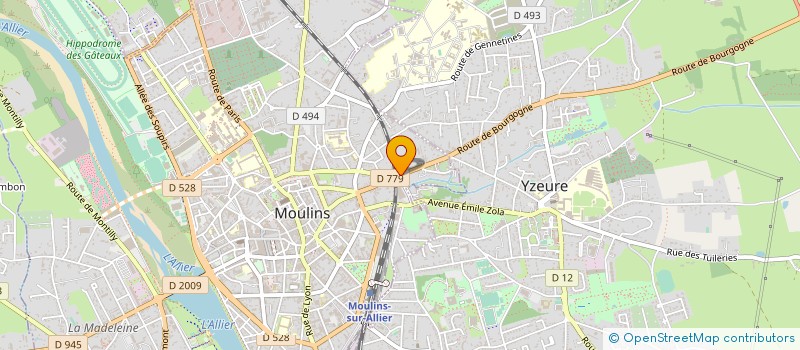 localisation de l'entreprise LA ROYALE à MOULINS