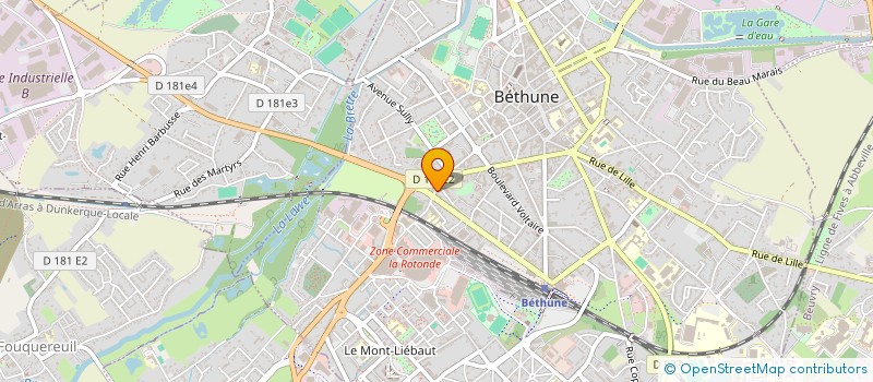 localisation de l'entreprise LA ROYALE  BETHUNE