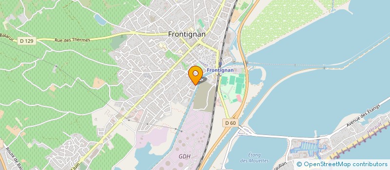 localisation de l'entreprise LA ROYALE LANGUEDOCIENNE à FRONTIGNAN