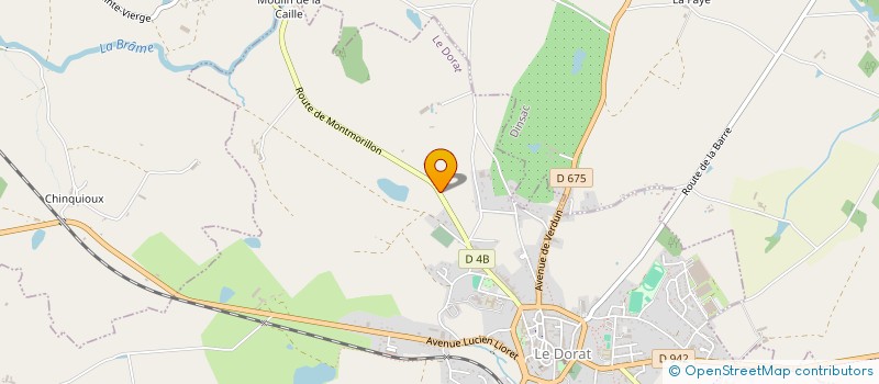 localisation de l'entreprise LA ROYANAISE  LE DORAT