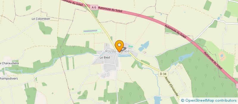 localisation de l'entreprise LA ROZELIERE à ROZOY-LE-VIEIL
