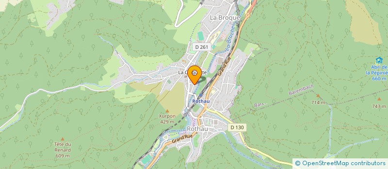 localisation de l'entreprise LA RUBANERIE  LA BROQUE