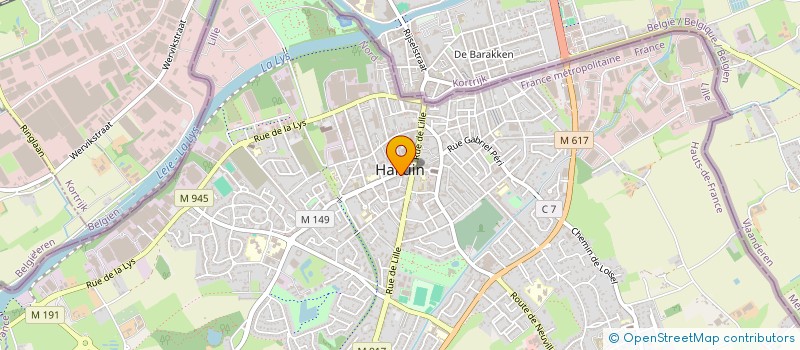 localisation de l'entreprise LA RUCH'O IDEES  HALLUIN