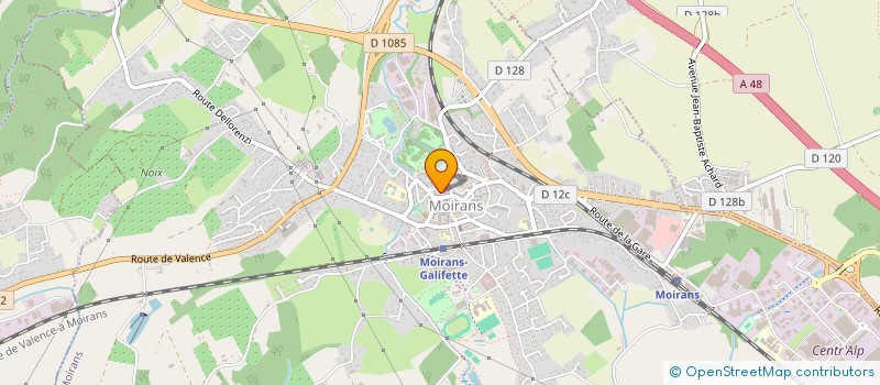 localisation de l'entreprise LA RUCHE  MOIRANS