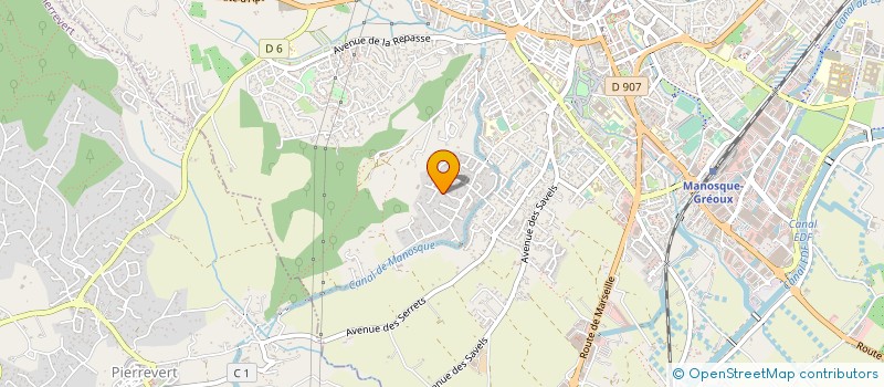 localisation de l'entreprise LA RUCHE à MANOSQUE