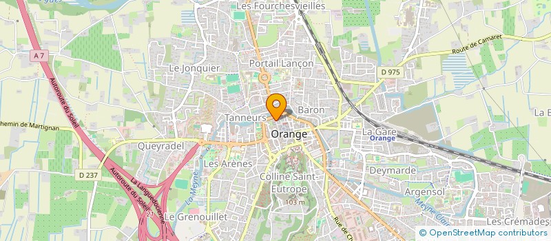 localisation de l'entreprise LA RUCHE à ORANGE