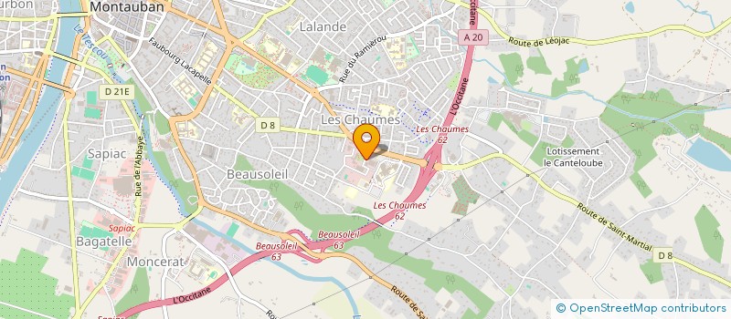 localisation de l'entreprise LA RUCHE à MONTAUBAN
