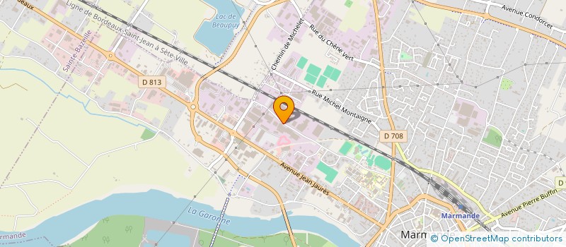 localisation de l'entreprise LA RUCHE  MARMANDE