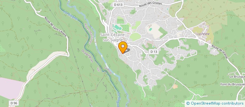 localisation de l'entreprise LA RUCHE à SAINT-CEZAIRE-SUR-SIAGNE