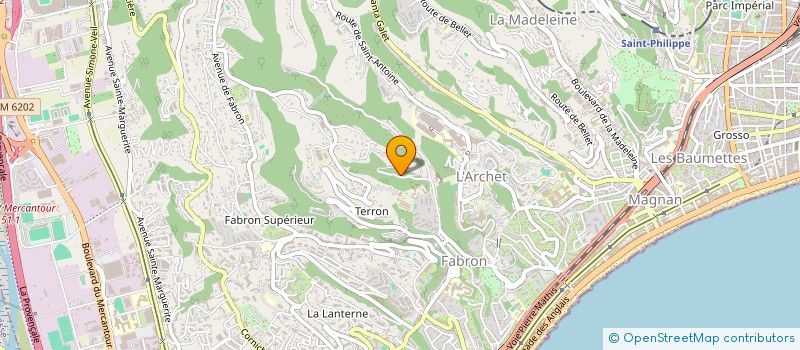 localisation de l'entreprise LA RUCHE à NICE