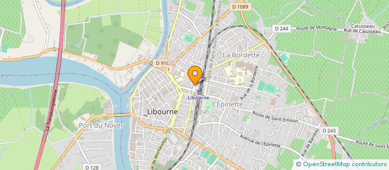 localisation de l'entreprise LA RUCHE à LIBOURNE