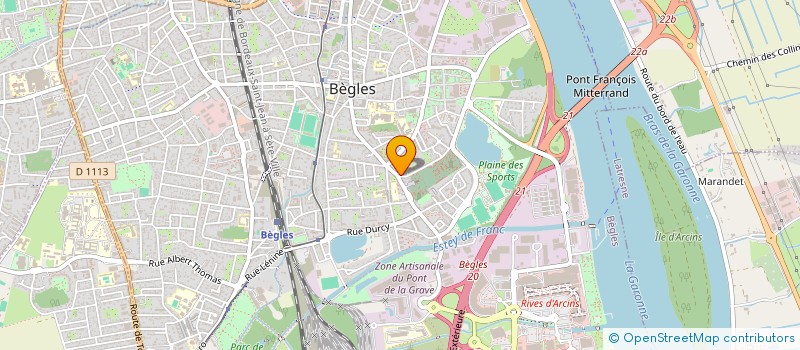 localisation de l'entreprise LA RUCHE à BEGLES