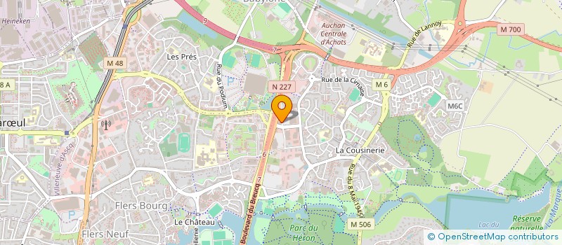 localisation de l'entreprise LA RUCHE  VENDEVILLE