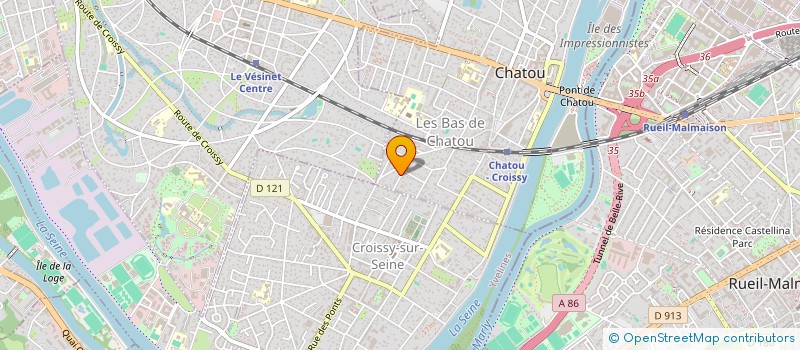 localisation de l'entreprise LA RUCHE  CHATOU