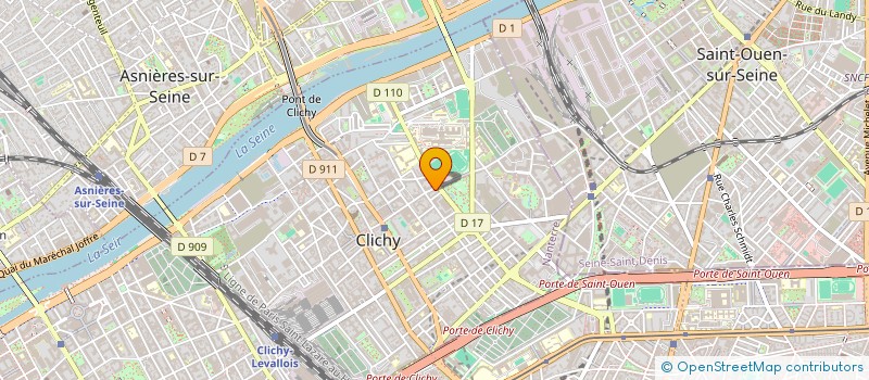 localisation de l'entreprise LA RUCHE à CLICHY