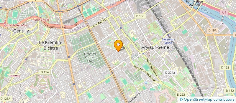 localisation de l'entreprise LA RUCHE à IVRY-SUR-SEINE