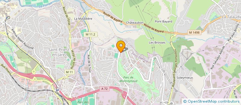 localisation de l'entreprise LA RUCHE à SAINT-ETIENNE