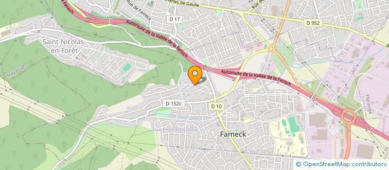 localisation de l'entreprise LA RUCHE  FAMECK